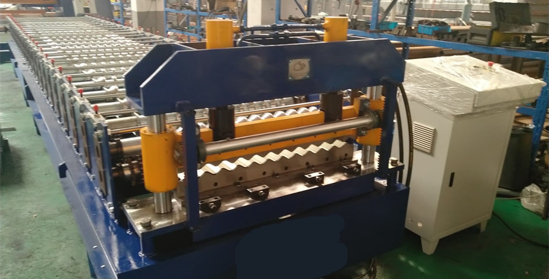 conformado de rollos de láminas onduladas