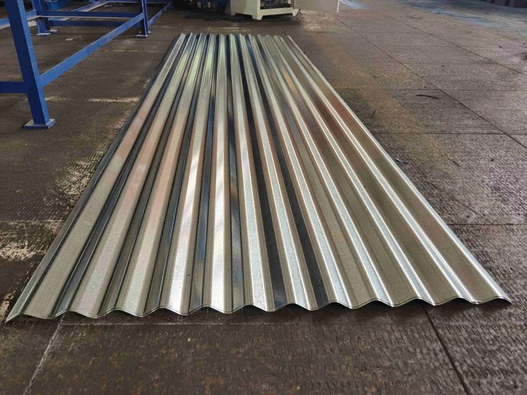 Finished Corrugated Metal Roof Sheet Sample Produced by Beli RollForming Machine
