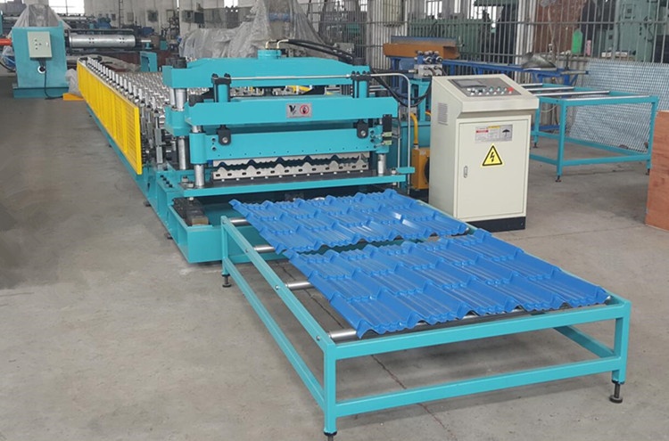 steel tile roll forming machine