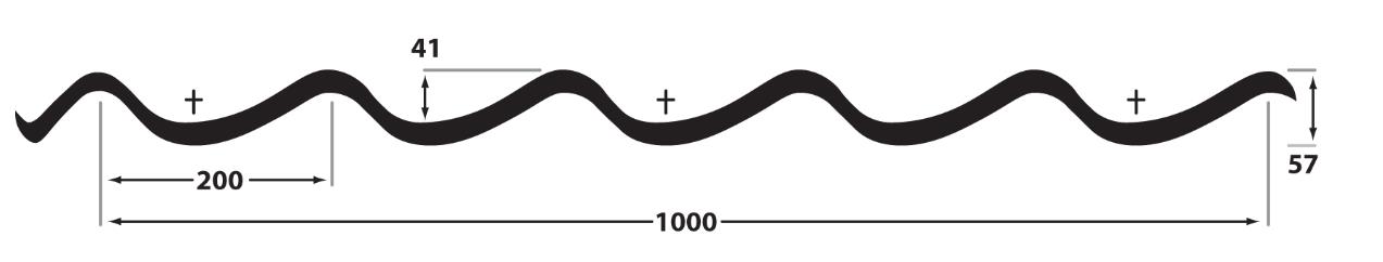 Perfil de teja de acero