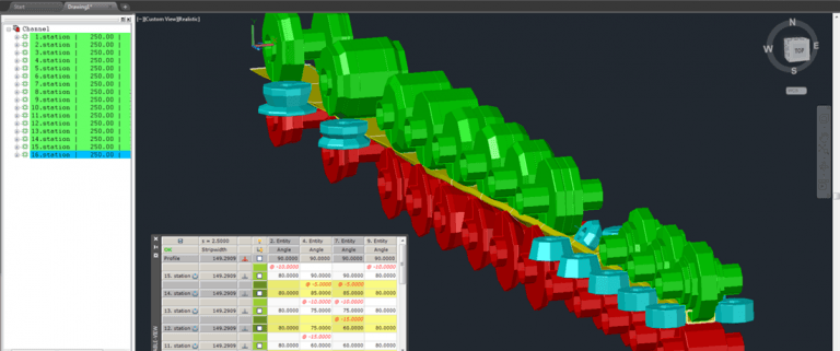 reka bentuk gulungan