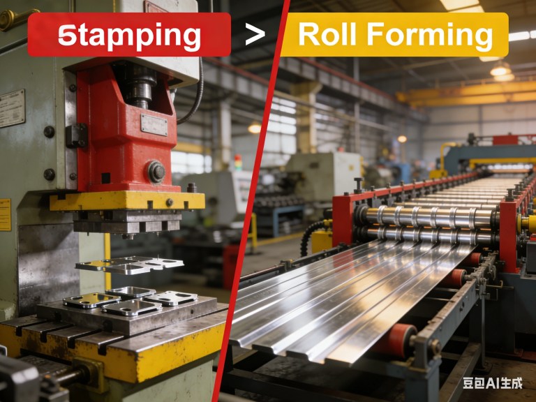 Estampagem versus Conformação por Rolos: Comparação de métodos de produção.