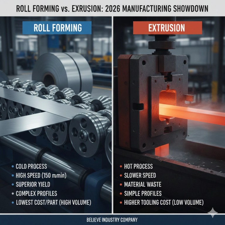 Roll Forming vs Extrusion